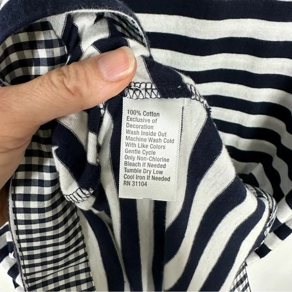 Crown & Ivy Striped Bell Sleeve Knit Dress Medium - Picture 6 of 8